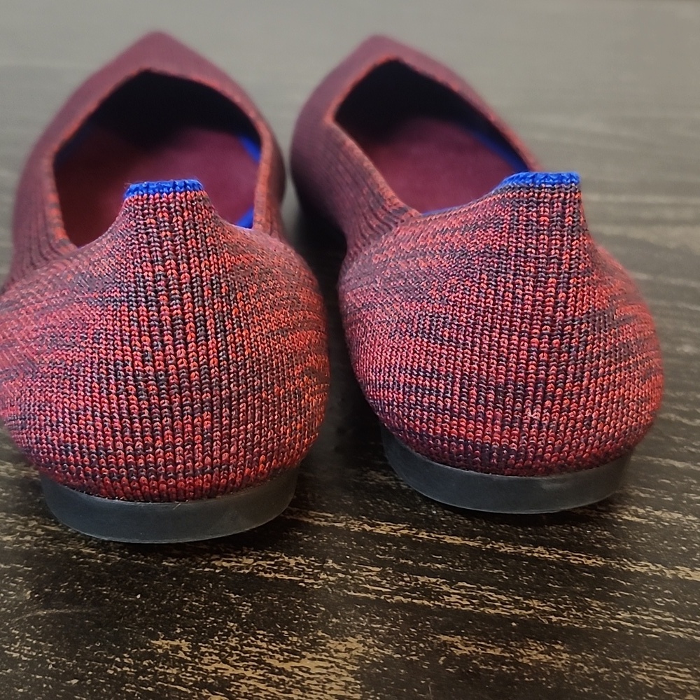 Rothy's crimson heather Pointy Toe Ballet Flats 10.5 - Picture 5 of 6